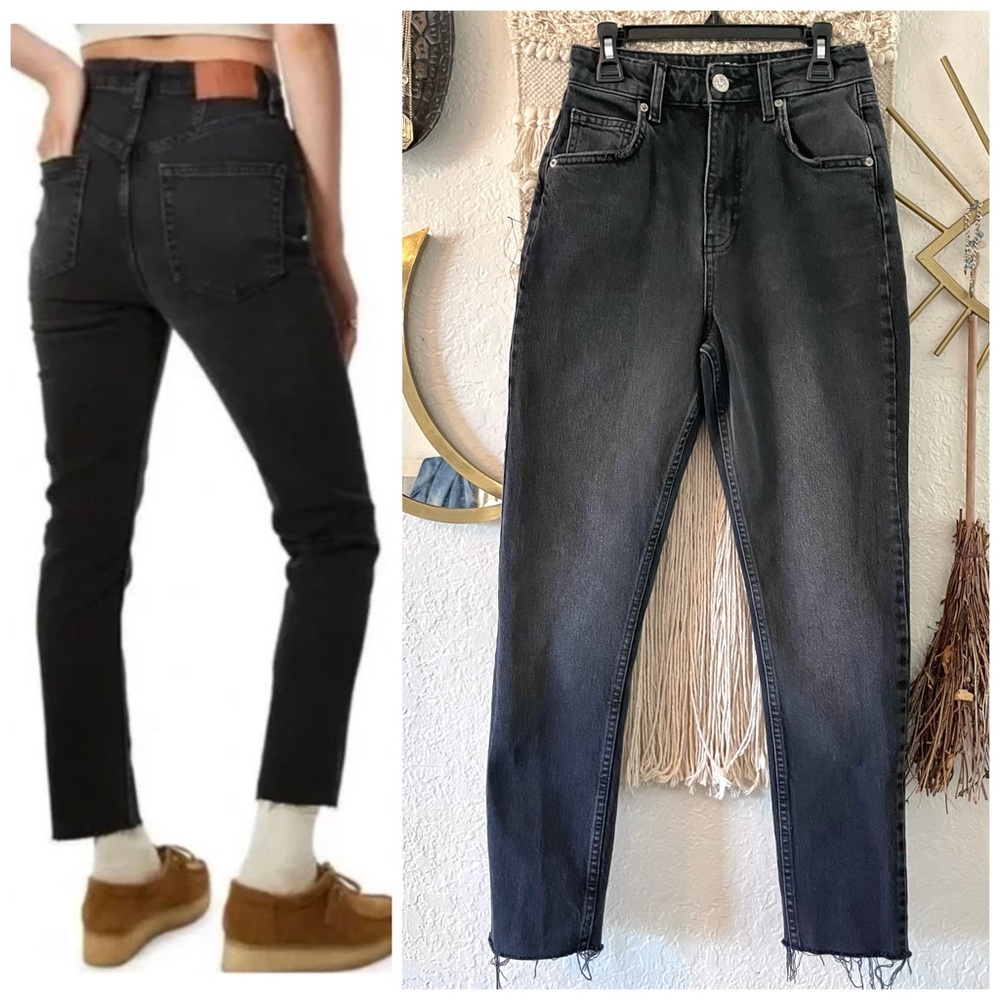 BDG Edie Urban Outfitters High-Rise Black Straight Jeans Women's Size W26 L32